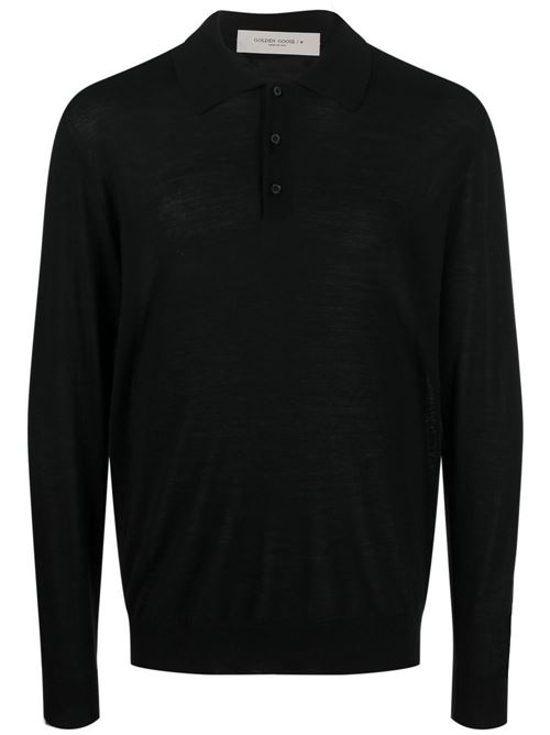 Long-sleeved Polo Shirt GOLDEN GOOSE | GMP01353P00104190100